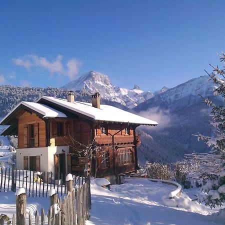 Magnifique Chalet Valerie 5 Chambres A Coucher & Vue Unique Gryon Exterior photo