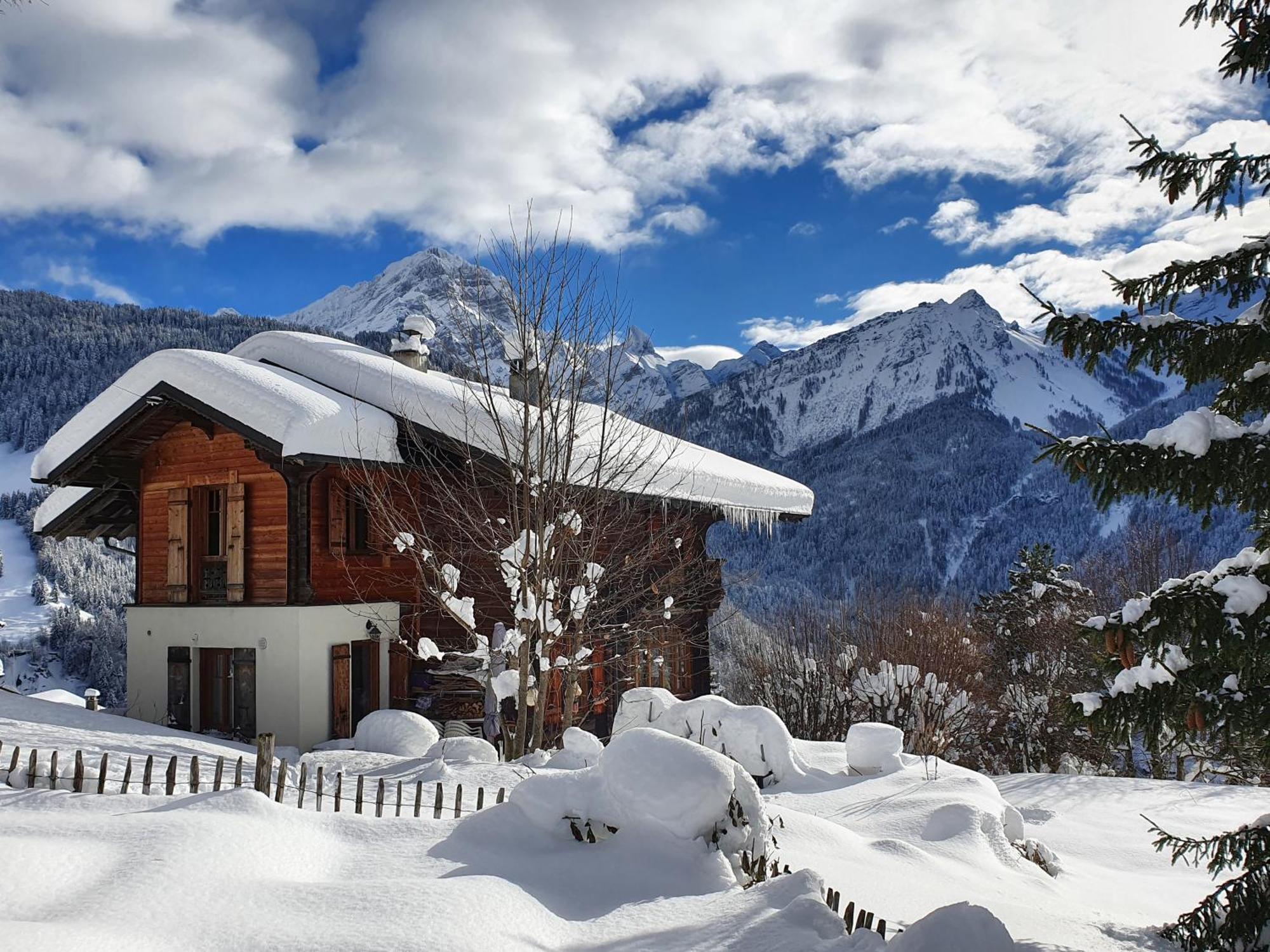 Magnifique Chalet Valerie 5 Chambres A Coucher & Vue Unique Gryon Exterior photo